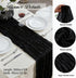 SRIZIAN 10ft Black Cheesecloth Table Runners, Wide Gauze Boho Table Runners for Bridal Shower Wedding Birthday Party