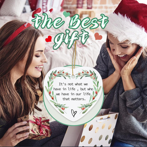 Friendship Ornaments, Christmas & Birthday Gifts for Women, Home Decor