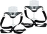 Fairly Odd Novelties Wine Glass Lanyard - Black, Set of 2 Funny Drinking Lifehack Gag Gift