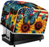 Sunflower Butterfly Print Toaster Cover, 2 Slice, Washable American Flag Kitchen Appliance Protector, Anti-dust Bread