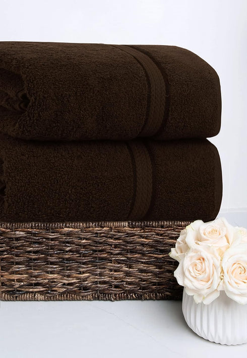 2 Pack 35 70 100% 580 COTTON CRAFT Ultra Soft Bath Sheets - - x - Absorbent Quick Dry Everyday Luxury Hotel Bathroom