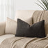 Cozy 12 20 Inch,Dark Foindtower Textured Boucle Throw Pillow Covers Accent Solid Lumbar Pillow Cases Soft Decorative