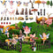 58 Pcs Miniature Garden Set Flower Angel Fairy House Animals Trees Diorama