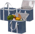 VENO 3 Pack Cooler Bag Insulated Reusable Grocery Shopping Bag, Food Delivery,