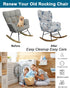 1 Offices,A20 CRFATOP Printed PC Nursery Rocking Chair Recliner Covers Upholstered Glider Rocker Banquet Armchair