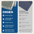4X ONSEN Cotton Face Towel Sculpted Terry Texture, Quick-Dry, Low-Lint, Plush & Lightweight (Spruce, Face Towel)