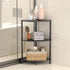 3 23.2" Book Small Corner Shelf, Tier Corner Bookshelf Display for Living Room Decor, Standing Shelf Bookcase