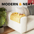 SpaceAid Bamboo Couch Cup Holder, Anti Falling Foldable Sofa Armrest Tray with Cup Holder, Couch Arm Side Table