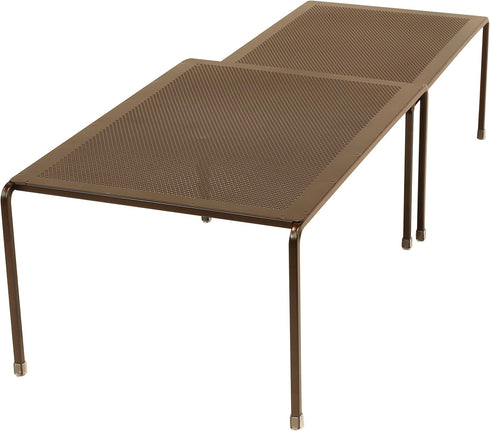Counter, Deco Brothers Expandable Cabinet Shelf Organizer for Kitchen Cabinet and Bronze