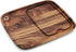 Ironwood Gourmet Fort Worth Steak Plate, Acacia Wood, 13 x 11 x 0.75 inches, Brown