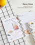 Waterproof Recipe Book: Hardcover Notebook to Write Your Recipes, Holds 120 Recipes (White)