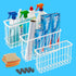 FHJP Cabinet Door Organizer 3Pcs, Foil and Plastic Wrap Organizer with 2 Sponges,