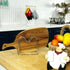 Stainless Steel Wire Cutting Board Holder, Kitchen Organizer with 2 Sections