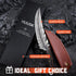 Huusk Japan Knife Hand Forged Viking Knife, High Carbon Steel Butcher and Boning Knife for Meat Cutting, Cooking Knife