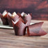 Large White and Brown Tulip Baking Cups, 2-1/4" Base Diameter x 4" Wall Height, Greaseproof Paper, Case of 130 pcs