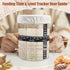 40oz 10" 11" Set Sourdough Starter Kit, Sourdough Bread Baking Supplies with Jar, & Cotton Banneton Proofing Baskets