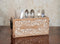 Farmhouse Decor 3 Compartment Silverware Holder - Utensil and Cutlery Caddy for Parties (10 x 4.5 x 5 Inches)