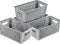 Simplify 4Pk Small Slide 2 Stack It Tote Basket, Open Bins for Storage & Organization in Bathroom, Crafts, Office