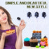 OaaXbbECco Cute Mini Shovel Shape Disposable Plastic Dessert Spoons, 100 Black & White Model 2