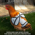 4 Pack COOPED UP Canvas Chicken Saddle for Medium-Large Hens with Larger Wing Cover and Adjustable Straps - Gray