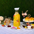 Set 4 50 Oz of Plastic Carafe with Lid, Carafes for Mimosa Bar, Square Base Juice Containers, Water Bottle, Milk