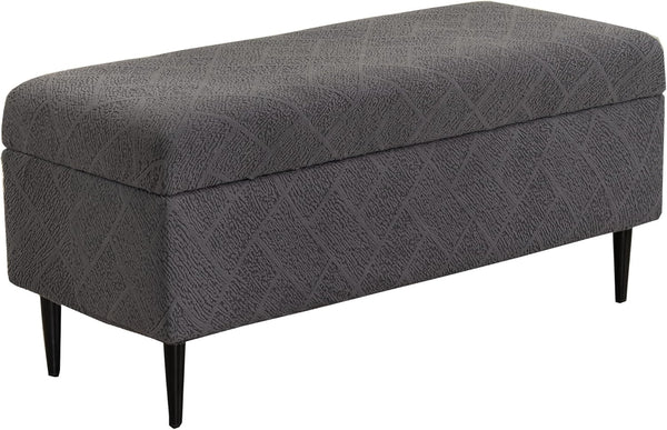 CRFATOP Jacquard Ottoman Stool Cover Stretch Folding Storage Footstool Bench Slipcovers Upholstered