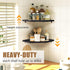 Set 2 Fun Memories Corner Shelf Wall Mount, Floating Corner Shelves, of Corner Wall Shelf Organizer, Rustic Wood Wall
