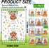 MALEBAZI Set 12, 21.3x14.2 Inch Cute Golden Doodle Holiday Kitchen Towels of Funny Dog Hand Towels, Puppy Dish Cloths