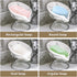 Dobbyby Leaf-Shaped Soap Dish Premium Ceramic Soap Bar Holder with Self-Drainage System Bar Soap Holder for Shower