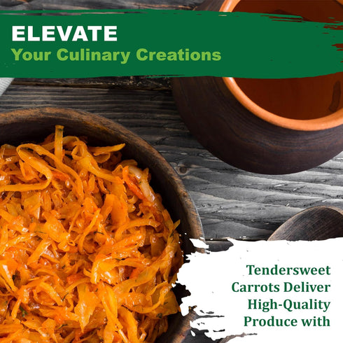 2500+ TKE Farms & Gardens - Tendersweet Carrot Seeds, Non-GMO Heirloom Seeds, Grow Sweet, Crisp Carrots, Easy to Grow