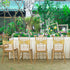 Eternal Beauty Set of 10 Gold Chair Sashes, Glitter Spandex Chair Bands for Folding Chairs Wedding