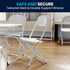 Kids' Folding Chair in White Plastic - Flash Furniture