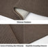 Boho 2x5 Ft Runner Rug, Washable Cotton Kitchen Runner with Rubber Backing for Hallways, Bedroom, Brown