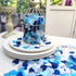 Blue Silver Tissue Paper Heart Confetti, Wedding Engagement Bridal Shower Decor, 1 Inch Pack of 6000