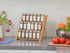 18 5-Year Countertop Orii Jar Bamboo Compact Spice Rack with Spices Included & Free Spice Refill Program for or Kitchen
