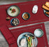 Grelucgo Large Handmade Hemstitched Polyester Table Runners, Cranberry, 14x108 inch