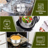P&P CHEF 6 Inch Cake Pans Set, Round Stainless Steel Baking Pan for Birthday Wedding Cakes, Heavy Duty, Dishwasher Safe