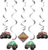 Creative Converting Monster Truck Dizzy Danglers, 5 ct, Multi-colored, 39"