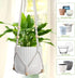 EWPJDK 3 PCS Macrame Plant Hanger Indoor Hanging Planter Basket with Wood Beads Plants Holder Decorative Flower Pot