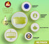 Olive Oil Tea Light Candles - 40 Pack - Clear Cup Unscented Travel Decorative Candle