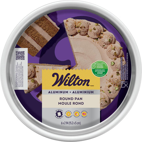Wilton Classic Bakeware Round Cake Pan, 6 in., Durable, Rust-Resistant, Even Heating, Professional Quality