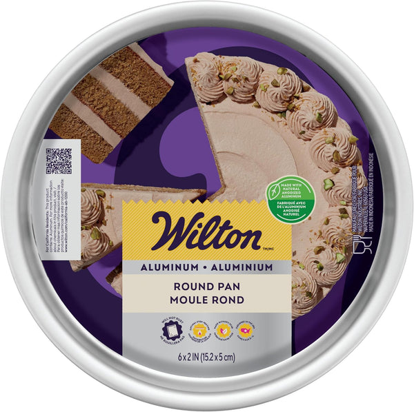 Wilton Classic Bakeware Round Cake Pan, 6 in., Durable, Rust-Resistant, Even Heating, Professional Quality