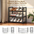 3-Tire Closet, 17"-31" 6-12 Roylvan Expandable Shoe Rack for Adjustable Free Standing Shoe Shelf Storage Fits Pairs