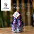 Carved Candles - Handmade Decorative Large Spiral Candle for Home Decor, Purple