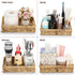 Sumnacon 9.8 Inch Bathroom Tray for Counter, Wicker Toilet Tank Organizer, Decorative Tray for Bathroom, Kitchen,
