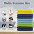 20 Pack 100% 12 12 inch Set 3 (20 Pack) DecorRack Cotton Wash Cloth, Luxurious Soft, x Ultra Absorbent, Machine