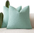 Foindtower Pack of 2 Textured Boucle Throw Pillow Covers Accent Solid Decorative