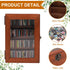 CLVTREBETO 100pcs Anxiety Mini Bookshelf with Miniature Books | Shake Away Your Anxiety Mini Wood Rustic Book Library |