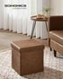 15 Inches 660 lb, ULSF010K01 SONGMICS Mazie Collection - Ottoman with Storage, Footstool, Storage Ottoman, Load