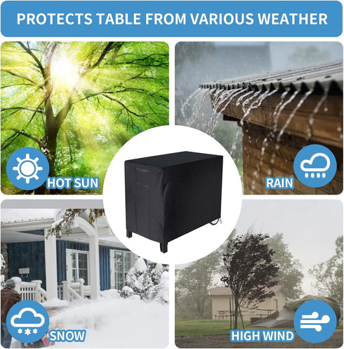 41"L*24"W*32"H, PC3401B PC3401S PAMASE Outdoor Dining Grill Cart Cover - Compatible with Royal Gourmet Worktable Food